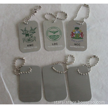 Custom Metal Dog Tag Printing for Zambia with Laser Engrave Continuous Number (STZ11)